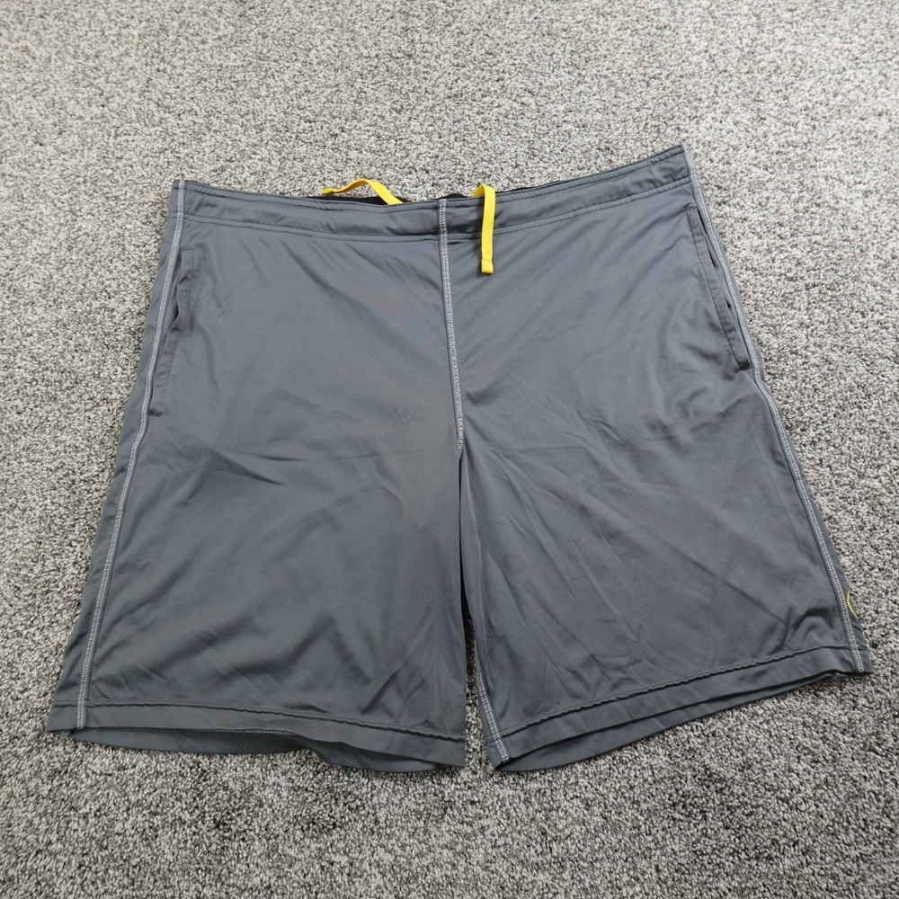 Nike Shorts Mens L Gray Swoosh Drifit Livestrong Running Gym Athletic Active Y2K